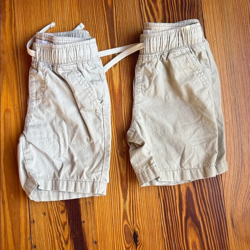 2 Boys Old Navy Tan Shorts Size XS (5) - Picture 3 of 3